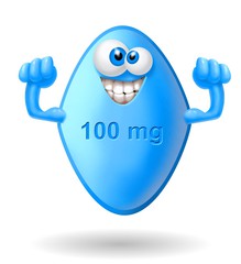 How does sildenafil increase blood flow?